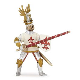 Papo White knight fleur de Lys
