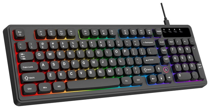Ajazz AF98 Teclado Membranoso con Iluminación RGB Negro Ajazz AF98 Teclado Membranoso con Iluminación RGB Negro