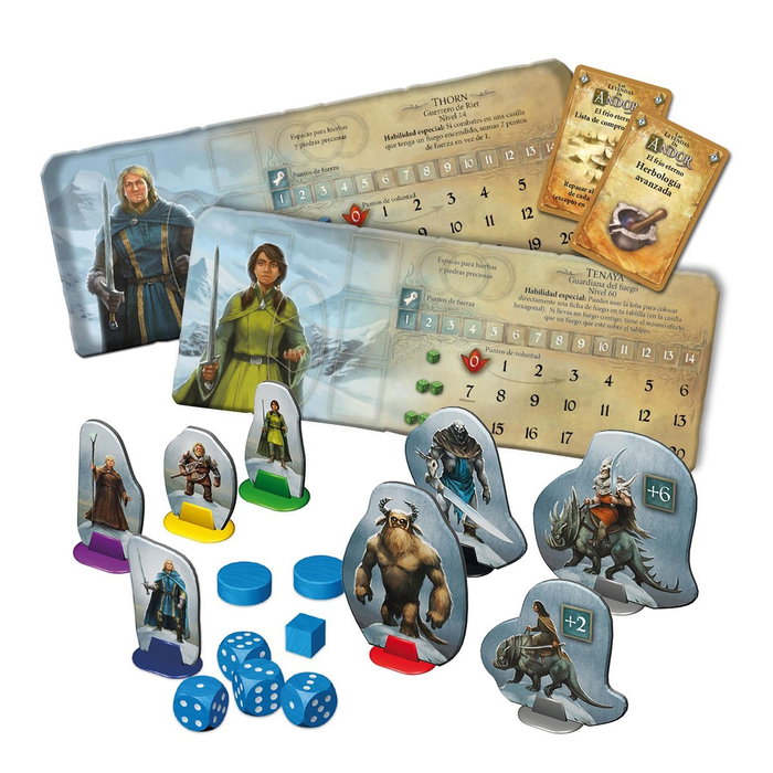 Devir Juego de Mesa Las Leyendas de Andor: El Frío Eterno - Aventura Cooperativa de Estrategia y Fantasía, Español, 2-4 Jugadores, 70 Minutos, Edad 10+