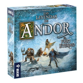Devir Juego de Mesa Las Leyendas de Andor: El Frío Eterno - Aventura Cooperativa de Estrategia y Fantasía, Español, 2-4 Jugadores, 70 Minutos, Edad 10+