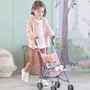 Corolle Cochecito de Caña Rosa para Bebé de 30, 36 y 42cm - A Partir de 3 Años