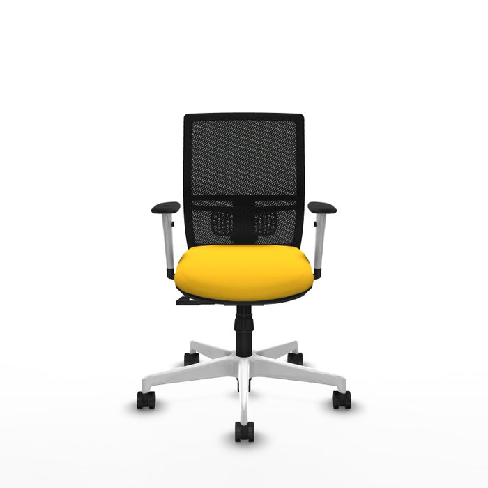 PIQUERAS Y CRESPO Silla de oficina Yunquera con mecanismo Sincro, Amarillo y Negro PIQUERAS Y CRESPO Silla de oficina Yunquera con mecanismo Sincro, Amarillo y Negro