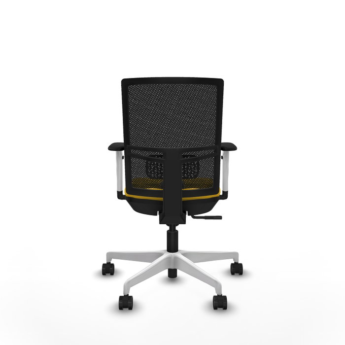 PIQUERAS Y CRESPO Silla de oficina Yunquera con mecanismo Sincro, Amarillo y Negro PIQUERAS Y CRESPO Silla de oficina Yunquera con mecanismo Sincro, Amarillo y Negro