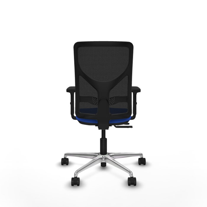 PIQUERAS Y CRESPO Silla de oficina Motilla con mecanismo Sincro/Traslack, Azul y Negro