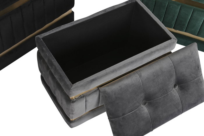 DKD Home Decor Descalzadora Set 3 Poliéster MDF 70x40x43