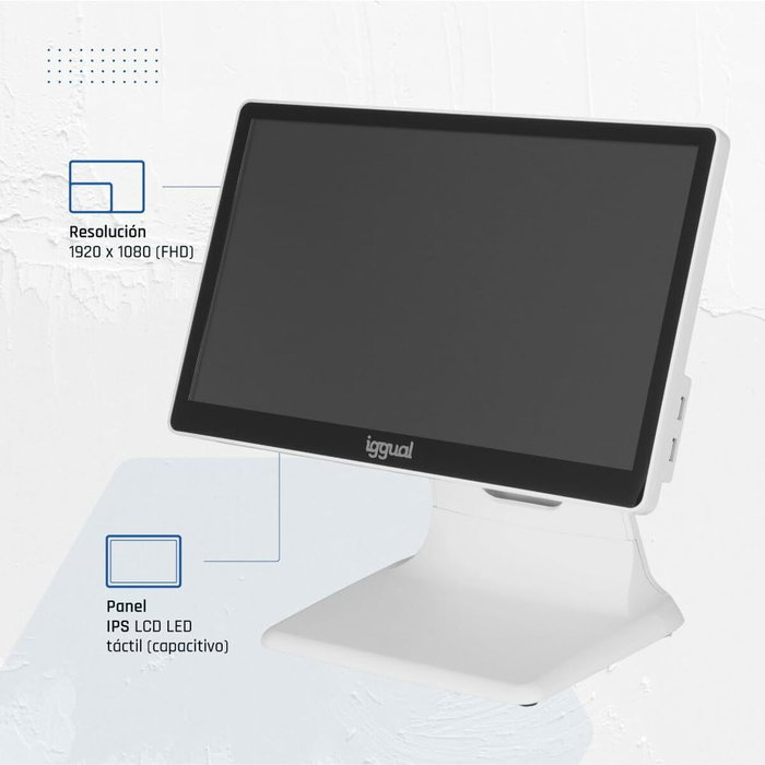 All in One iggual IGG320167 15,6" Quad Core Intel Celeron J4125 4 GB RAM 128 GB SSD