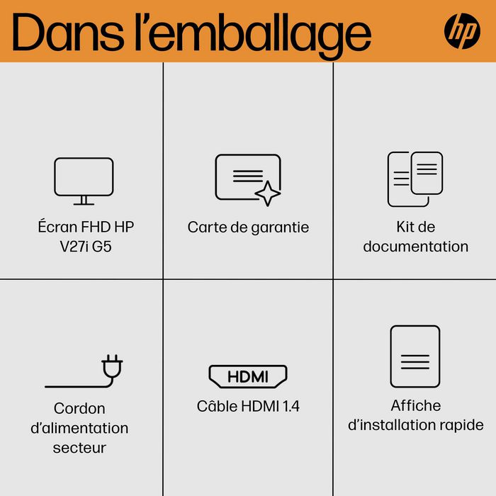 HP V27i G5 Monitor FHD de 27 Pulgadas con AMD FreeSync™