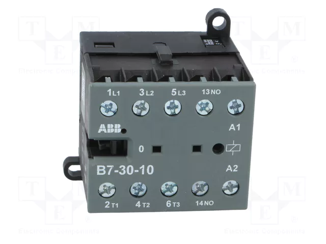 ABB B7-30-10-80 Contactor 3-polar NO x3 220÷240VAC Schwarz, Grau