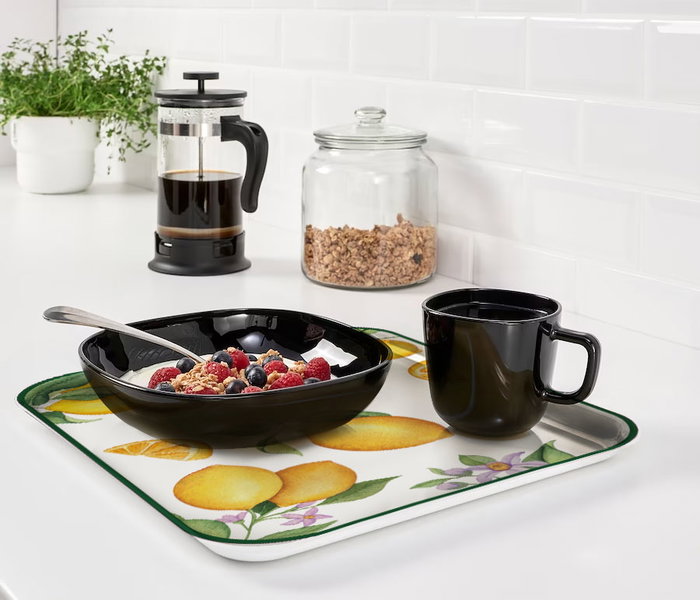 La Mediterranea Bandeja Melamina 42 x 31 cm 3 Frutas (9 Unidades)