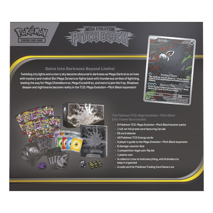 POKEMON JUEGO DE CARTAS Estuche de Entrenador Élite Oscuridad Absoluta Inglés POKEMON JUEGO DE CARTAS Estuche de Entrenador Élite Oscuridad Absoluta Inglés