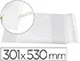 Liderpapel Forralibro Nº30 con Solapa Ajustable Adhesivo 301 x 530 mm PVC Transparente 130 micras