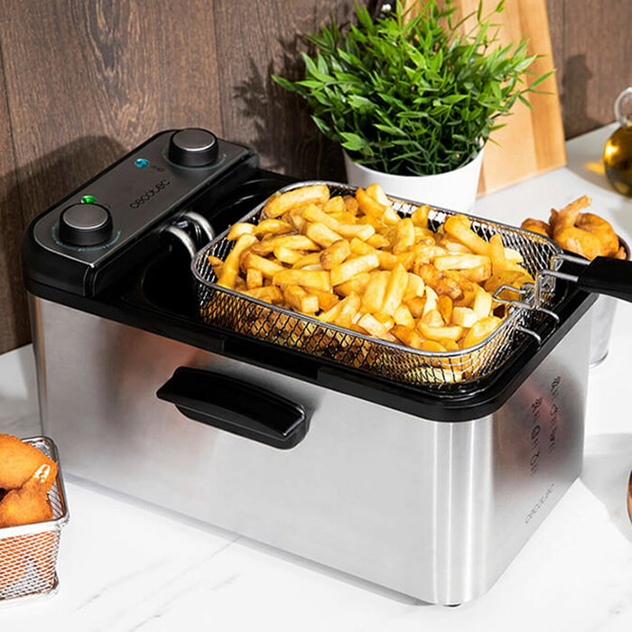 Cecotec CleanFry Infinity 3000 Freidora de 3 L, 2400 W, Acero inoxidable Cecotec CleanFry Infinity 3000 Freidora de 3 L, 2400 W, Acero inoxidable