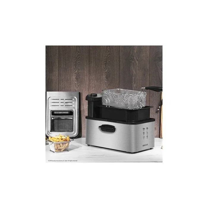 Cecotec CleanFry Infinity 3000 Freidora de 3 L, 2400 W, Acero inoxidable Cecotec CleanFry Infinity 3000 Freidora de 3 L, 2400 W, Acero inoxidable