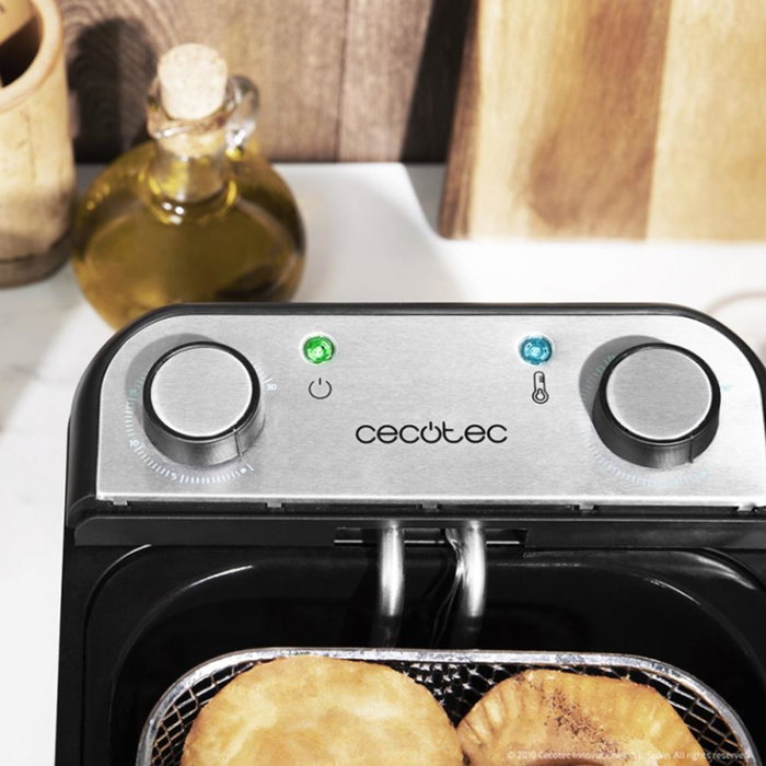 Cecotec CleanFry Infinity 3000 Freidora de 3 L, 2400 W, Acero inoxidable Cecotec CleanFry Infinity 3000 Freidora de 3 L, 2400 W, Acero inoxidable