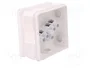 ELEKTRO-PLAST NASIELSK EP-LUX Caja de conexiones blanca con prensaestopas