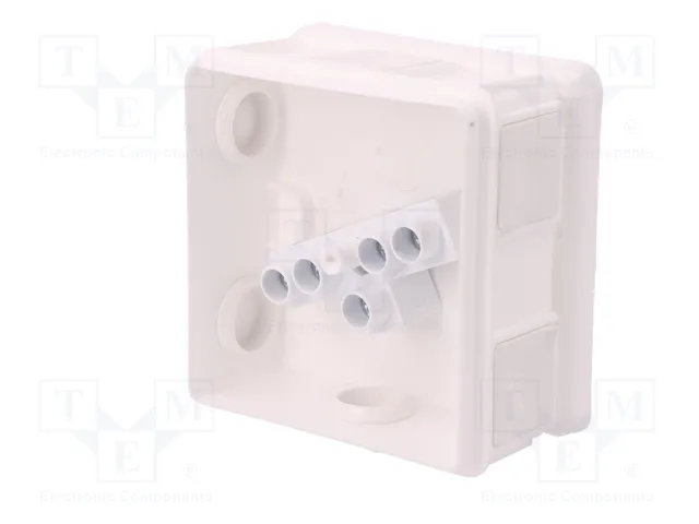 ELEKTRO-PLAST NASIELSK EP-LUX Caja de conexiones blanca con prensaestopas
