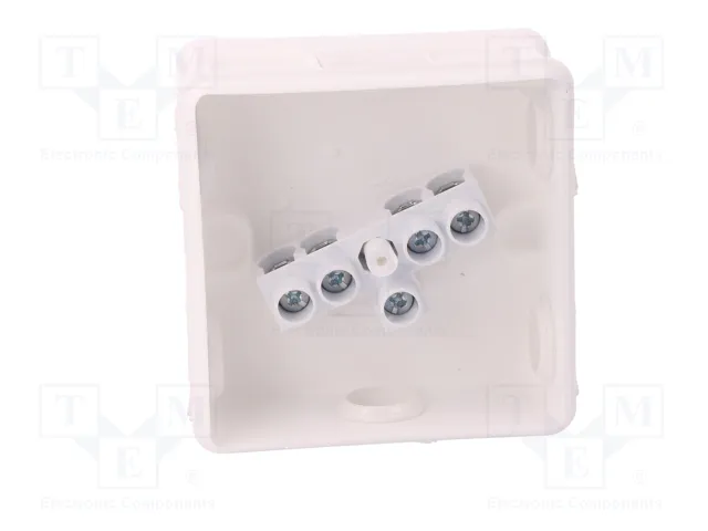 ELEKTRO-PLAST NASIELSK EP-LUX Caja de conexiones blanca con prensaestopas