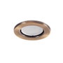 Sara Aro Foco Downlight Circular Acero 81mm Latonado para Bombilla LED GU10 GU5.3