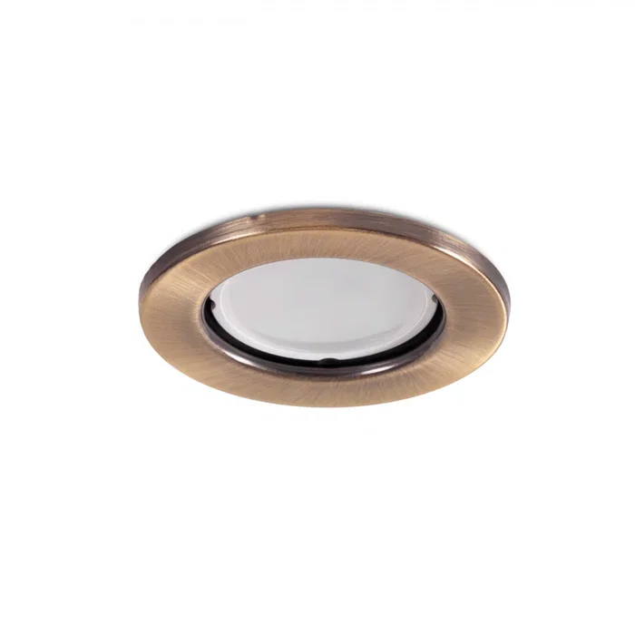 Aro Foco Downlight Circular Sara Acero 81mm Latonado