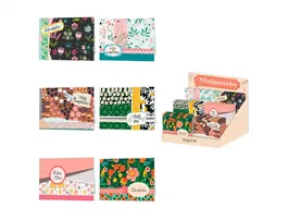 Arguval Mini Postales Mujer 127x89 mm - 6 Diseños Surtidos para Felicitaciones Especiales - Postales de Fiestas y Celebraciones