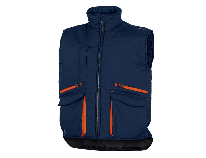 Deltaplus Chaleco Multibolsillos Azul Naranja Talla XL