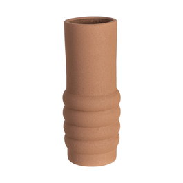 Jarrón Marrón Cerámica Decoración 15 X 15 X 40 cm