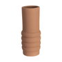 Jarrón Marrón Cerámica Decoración 15 X 15 X 40 cm