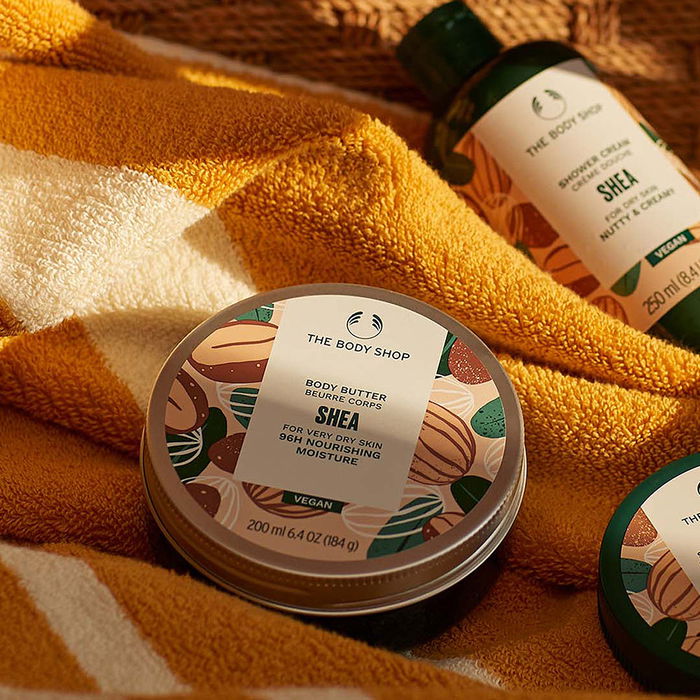 The Body Shop SHEA manteca corporal 200 ml Hidratante piel seca 97% ingredientes naturales