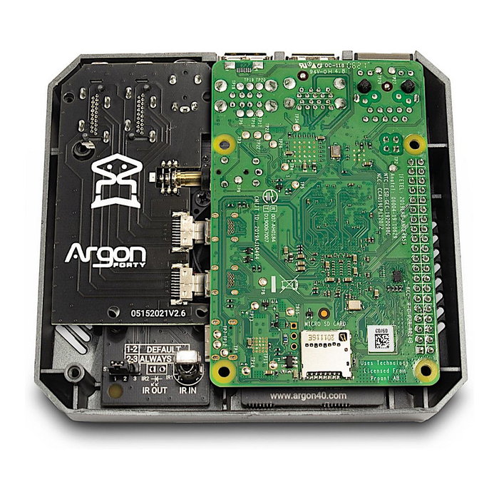 Inter-Tech RASPBERRY Gehäuse ODS-727 Pi4 para Raspberry Pi 4 Model B