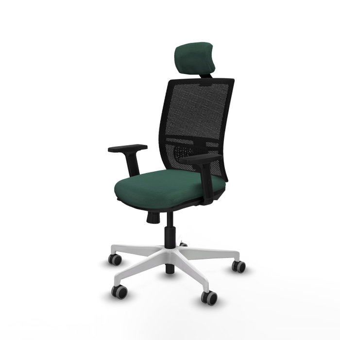 PIQUERAS Y CRESPO Silla de oficina Yunquera con mecanismo Sincro/Traslack, Verde botella y Negro PIQUERAS Y CRESPO Silla de oficina Yunquera con mecanismo Sincro/Traslack, Verde botella y Negro