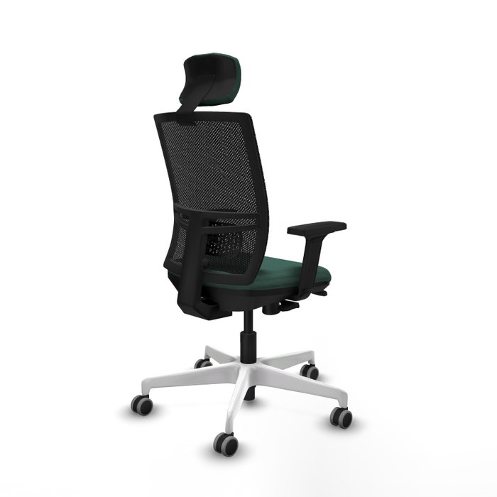 PIQUERAS Y CRESPO Silla de oficina Yunquera con mecanismo Sincro/Traslack, Verde botella y Negro PIQUERAS Y CRESPO Silla de oficina Yunquera con mecanismo Sincro/Traslack, Verde botella y Negro