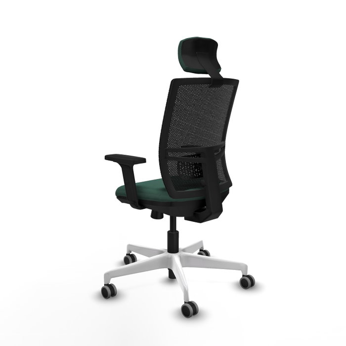 PIQUERAS Y CRESPO Silla de oficina Yunquera con mecanismo Sincro/Traslack, Verde botella y Negro PIQUERAS Y CRESPO Silla de oficina Yunquera con mecanismo Sincro/Traslack, Verde botella y Negro