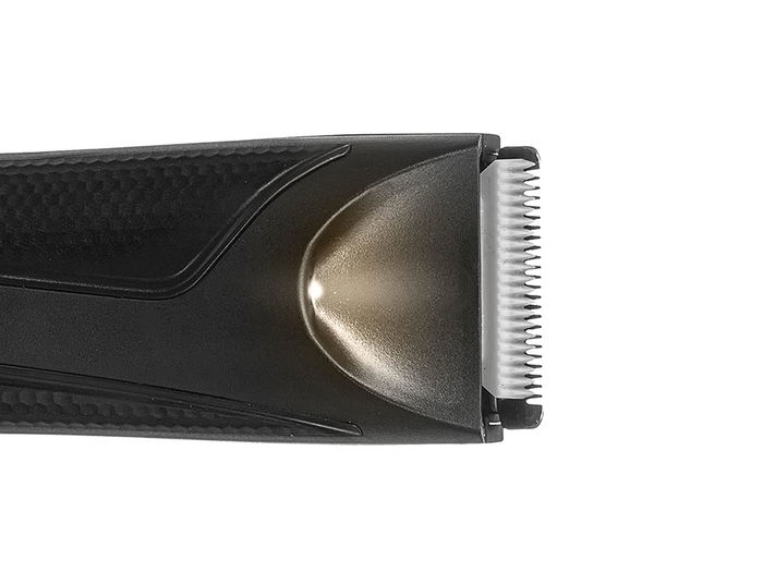 Argon Recortadora Negra con 4 Accesorios, Batería 600mAh USB, IPX5, 14.9x3.2x3.8 cm (Set de 12)