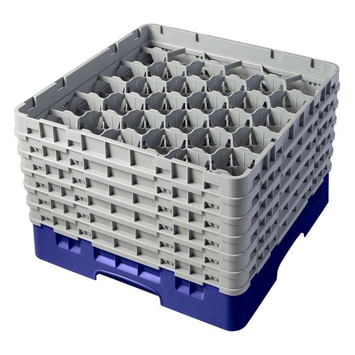 CAMBRO - 30S1114-186 - Cesta de lavado 30 comp. 6 alturas - 7,84 cm Ø máx. - alt. máx. 29,9 cm - 50 x 50 x 34,9 cm - Azul marino CAMBRO - 30S1114-186 - Cesta de lavado 30 comp. 6 alturas - 7,84 cm Ø máx. - alt. máx. 29,9 cm - 50 x 50 x 34,9 cm - Azul marino