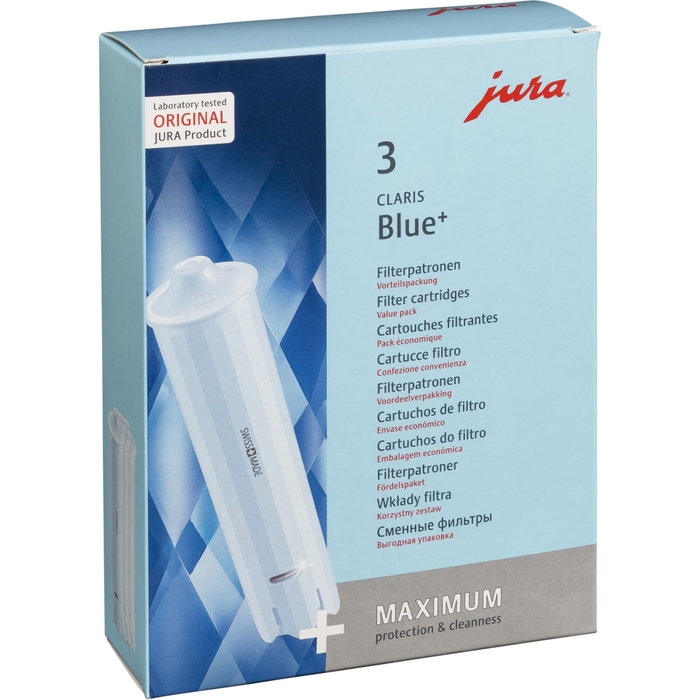 Jura CLARIS Blue+ Pack de 3 Filtros de Agua Jura CLARIS Blue+ Pack de 3 Filtros de Agua