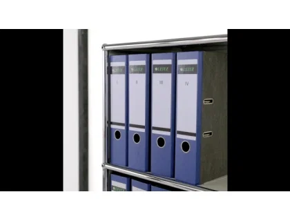 Funda multitaladro Leitz con fuelle DIN A4, 170 mc, cristal, pack 10 unidades