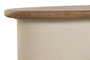 DKD Home Decor Mesa Centro Crema Marron 60 x 35 x 100 cm