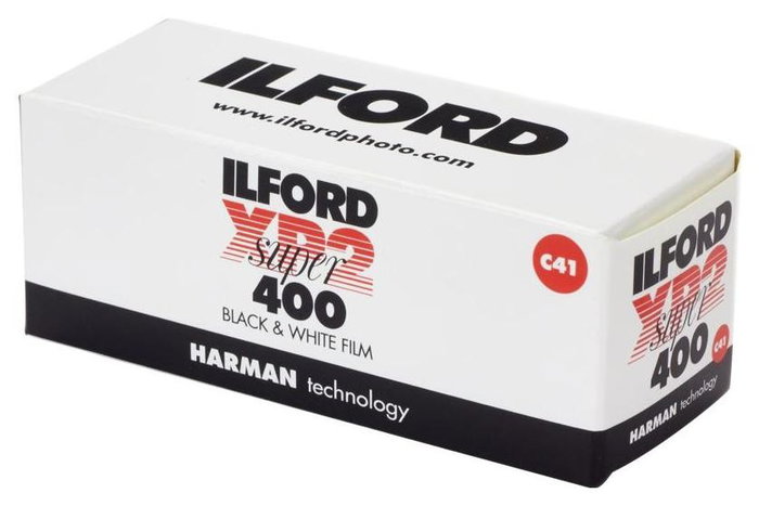 Ilford XP-2 Super 120 Película en Blanco y Negro, Formato 120, ISO 400/27° Ilford XP-2 Super 120 Película en Blanco y Negro, Formato 120, ISO 400/27°