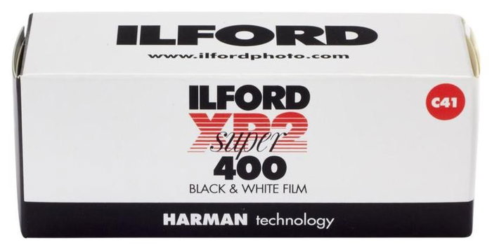 Ilford XP-2 Super 120 Película en Blanco y Negro, Formato 120, ISO 400/27° Ilford XP-2 Super 120 Película en Blanco y Negro, Formato 120, ISO 400/27°