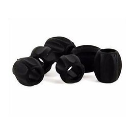 Jagwire Goma Protección Cuadro Negro - 6 Unidades