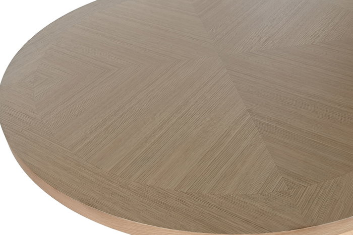 DKD Home Decor Mesa Scandi Natural Madera Caucho 137 x 137 x 75 cm