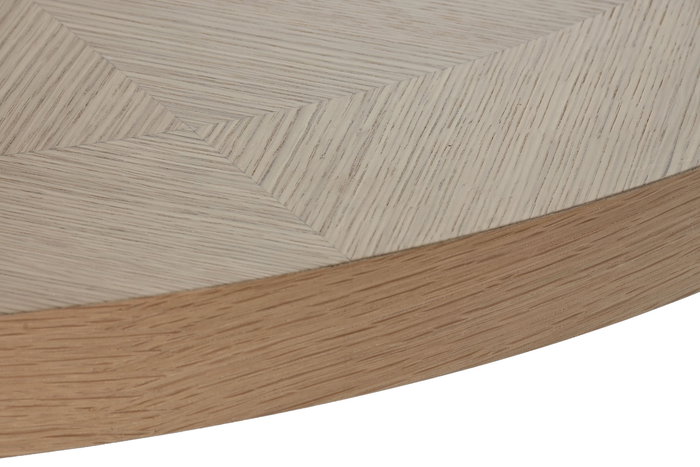 DKD Home Decor Mesa Scandi Natural Madera Caucho 137 x 137 x 75 cm