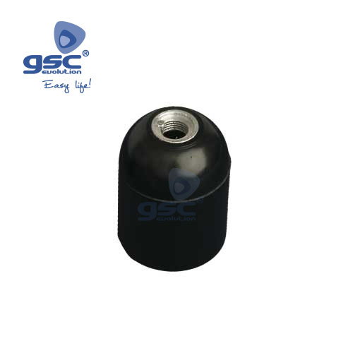 GSC Evolution Portalámparas de Baquelita Liso E27 Negro