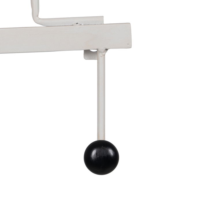 Percha Home Blanco Metal Decoración 40 X 7 X 30 cm
