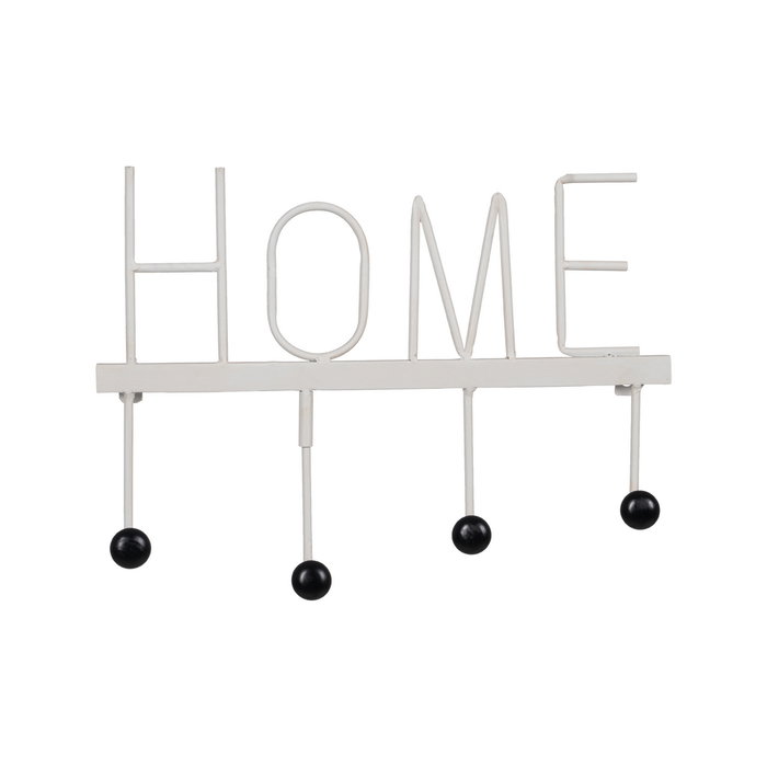 Percha Home Blanco Metal Decoración 40 X 7 X 30 cm (Set de 2) Percha Home Blanco Metal Decoración 40 X 7 X 30 cm (Set de 2)