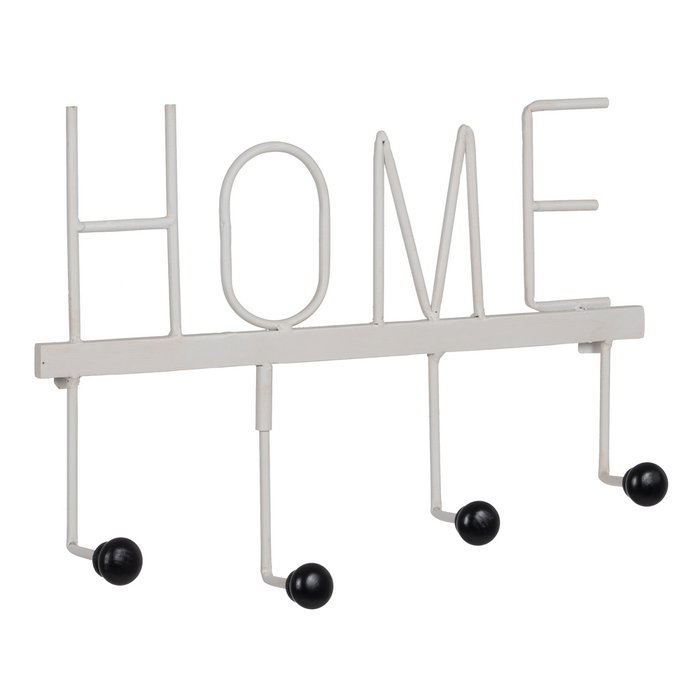 Percha Home Blanco Metal Decoración 40 X 7 X 30 cm (Set de 2) Percha Home Blanco Metal Decoración 40 X 7 X 30 cm (Set de 2)