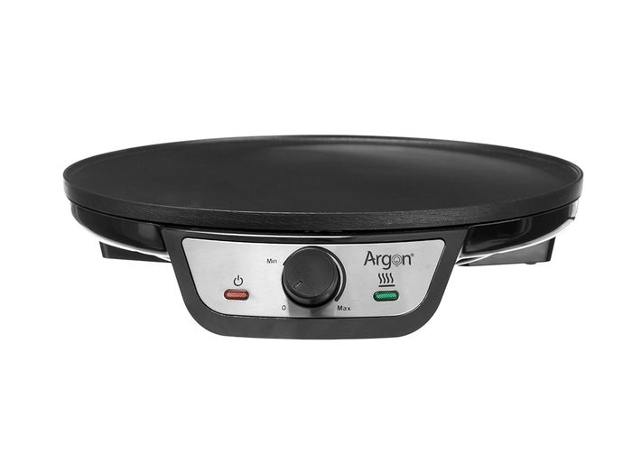 Argon Crepera de Acero Negra 1200W 30x6.5x33cm (Set de 4)