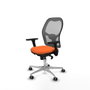 PIQUERAS Y CRESPO Silla de oficina Jorquera Naranja y Gris