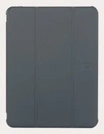 Tucano Satin Folio Grafito Transparente para Apple iPad 10.9" 10th Gen 2022, Funda de Policarbonato y TPU Resistente a Golpes con Modo Espera