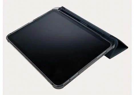 Tucano Satin Folio Grafito Transparente para Apple iPad 10.9" 10th Gen 2022, Funda de Policarbonato y TPU Resistente a Golpes con Modo Espera